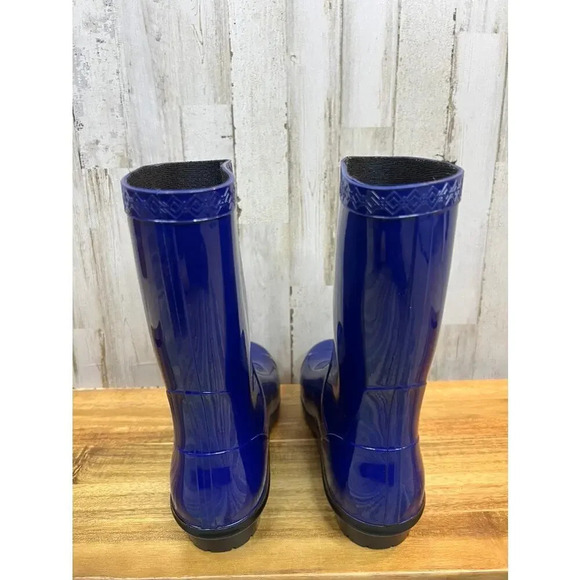 UGG Women's Sienna Rain Boot Blue Size 7 Waterproof Ankle Pull On - Picture 3 of 7